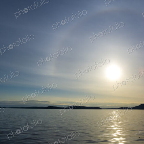Rosario Strait, San Juan Islands, the view at sunset over the water to the islands… Rosario Strait, San Juan Islands, the view at sunset over the water to the islands…