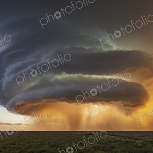 Rotating Supercell Mothership at Sunset Rotating Supercell Mothership at Sunset