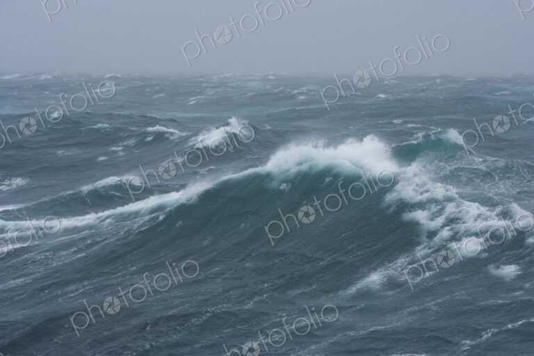 Rough seas near South Georgia Island.