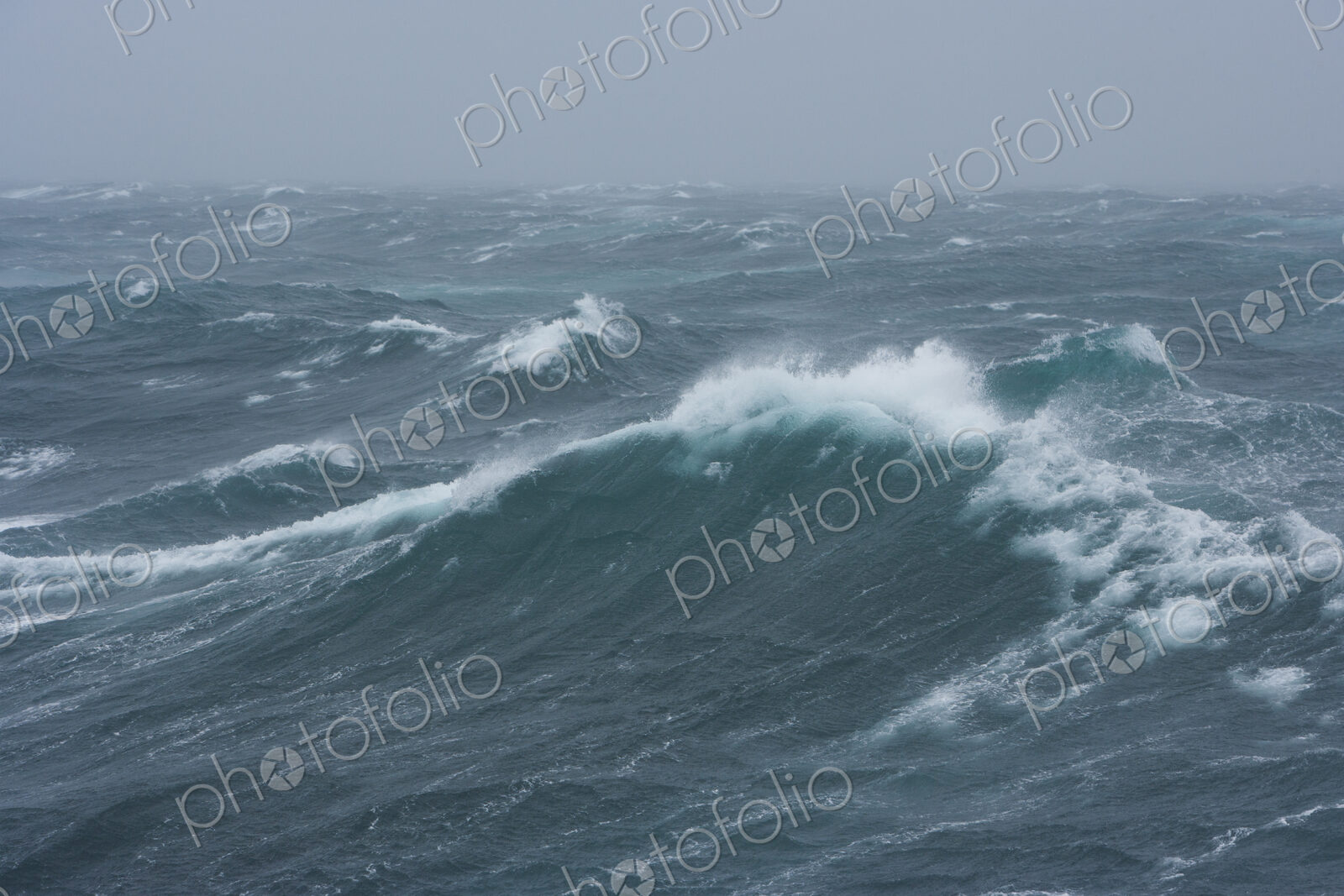 Rough seas near South Georgia Island.