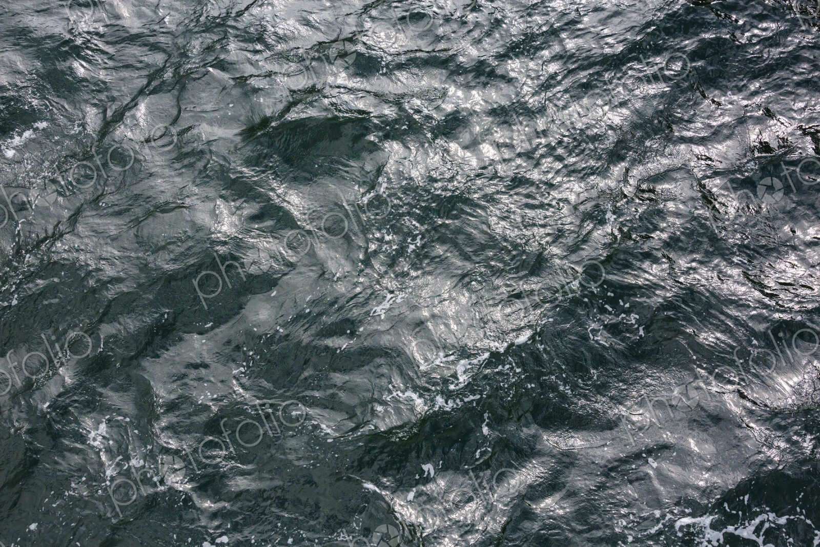 Rough water high angle view, Puget Sound, WA USA
