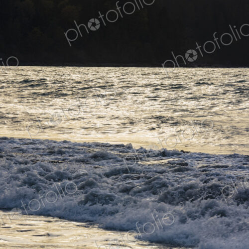 Rough water on Puget Sound, Seattle, WA USA