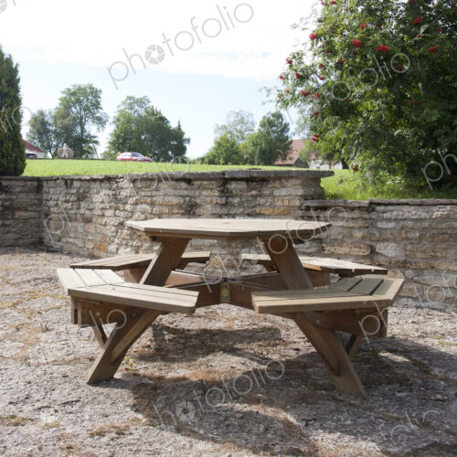 Round Outdoor Table