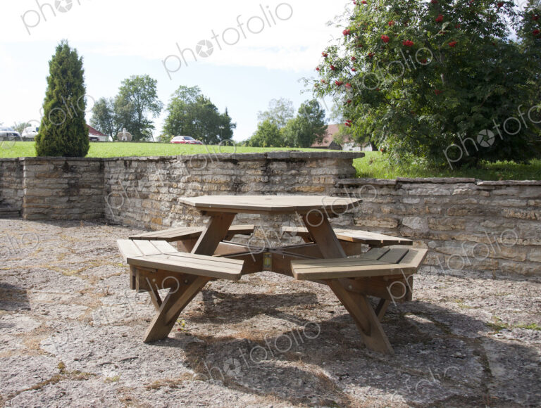Round Outdoor Table