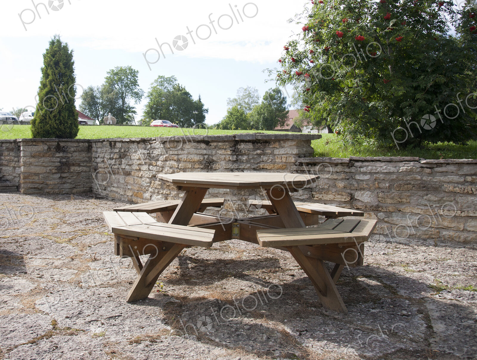 Round Outdoor Table