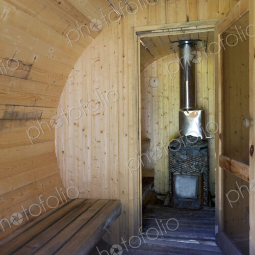 Rounded Sauna Interior