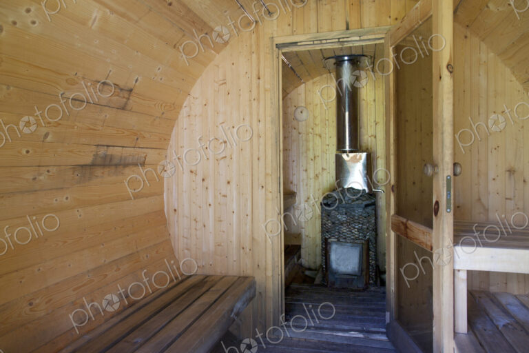 Rounded Sauna Interior