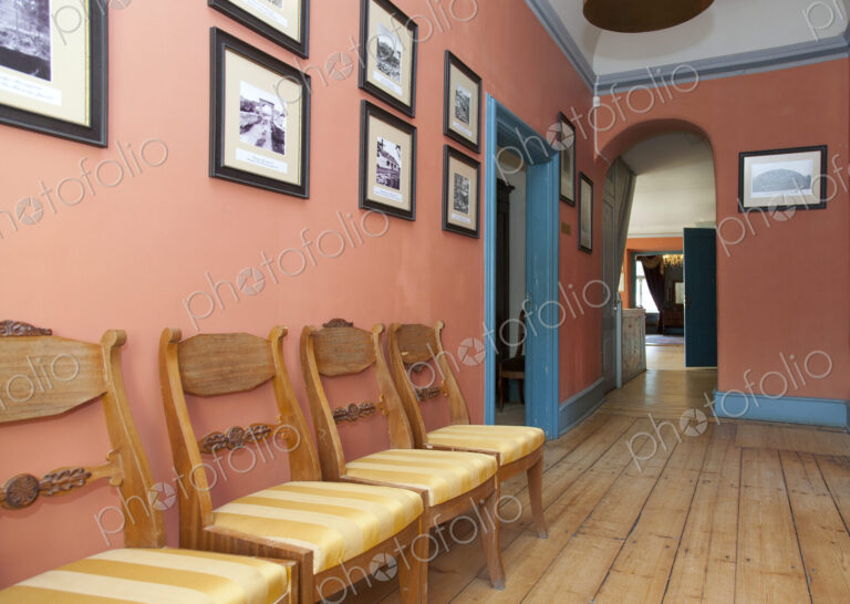 Row of Chairs in a Manor Hall