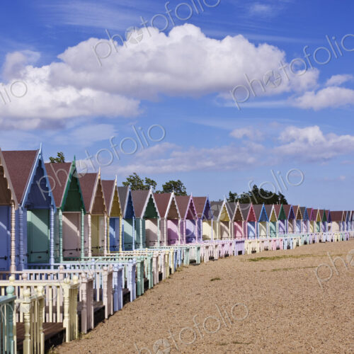 Row of Colorful Beach Homes Row of Colorful Beach Homes