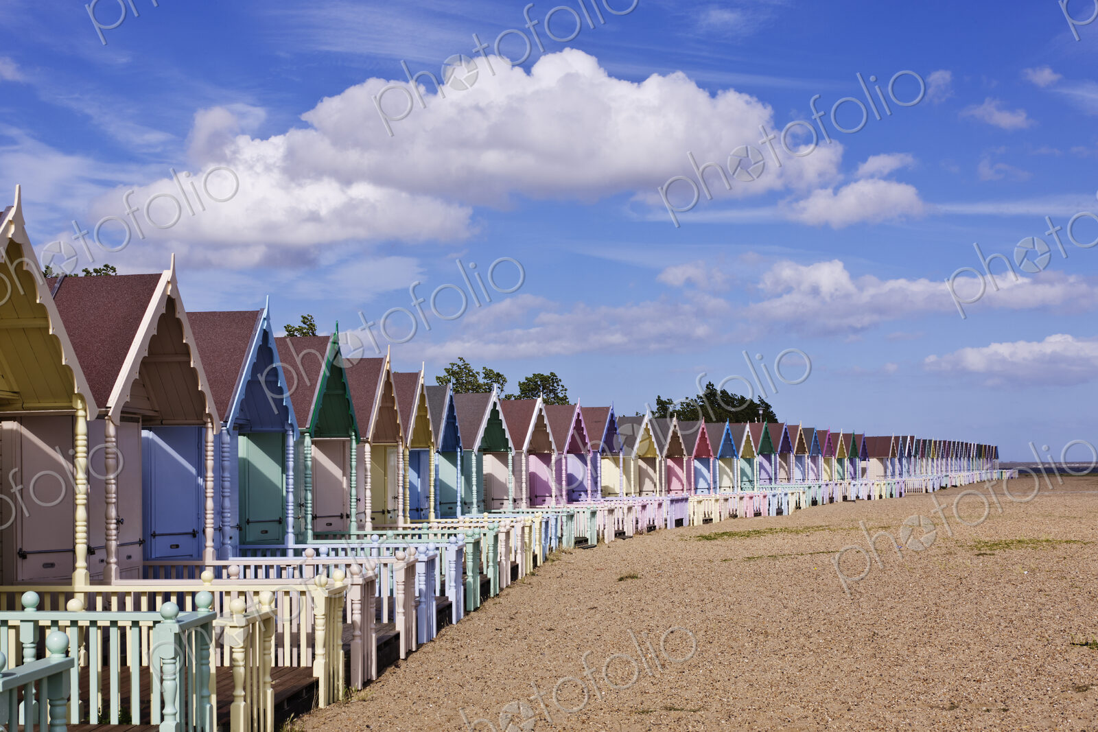 Row of Colorful Beach Homes