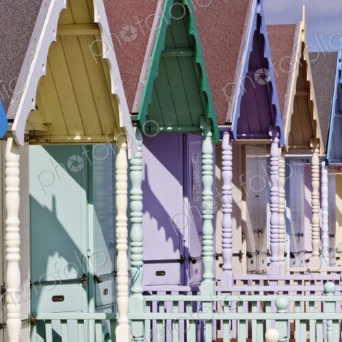 Row of Colorful Beach Homes Row of Colorful Beach Homes