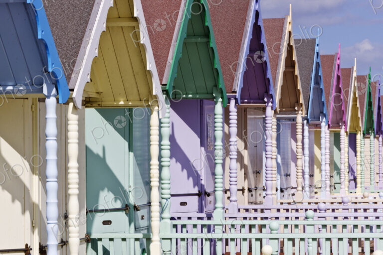 Row of Colorful Beach Homes