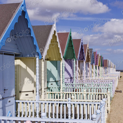 Row of Colorful Beach Homes Row of Colorful Beach Homes