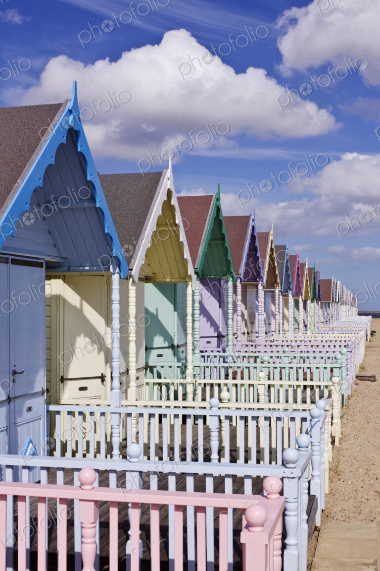 Row of Colorful Beach Homes
