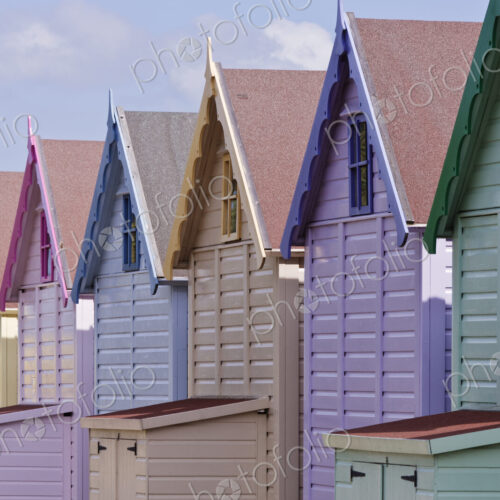 Row of Colorful Beach Homes Row of Colorful Beach Homes