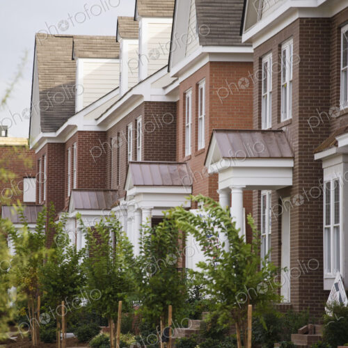 Rows Of New Townhomes