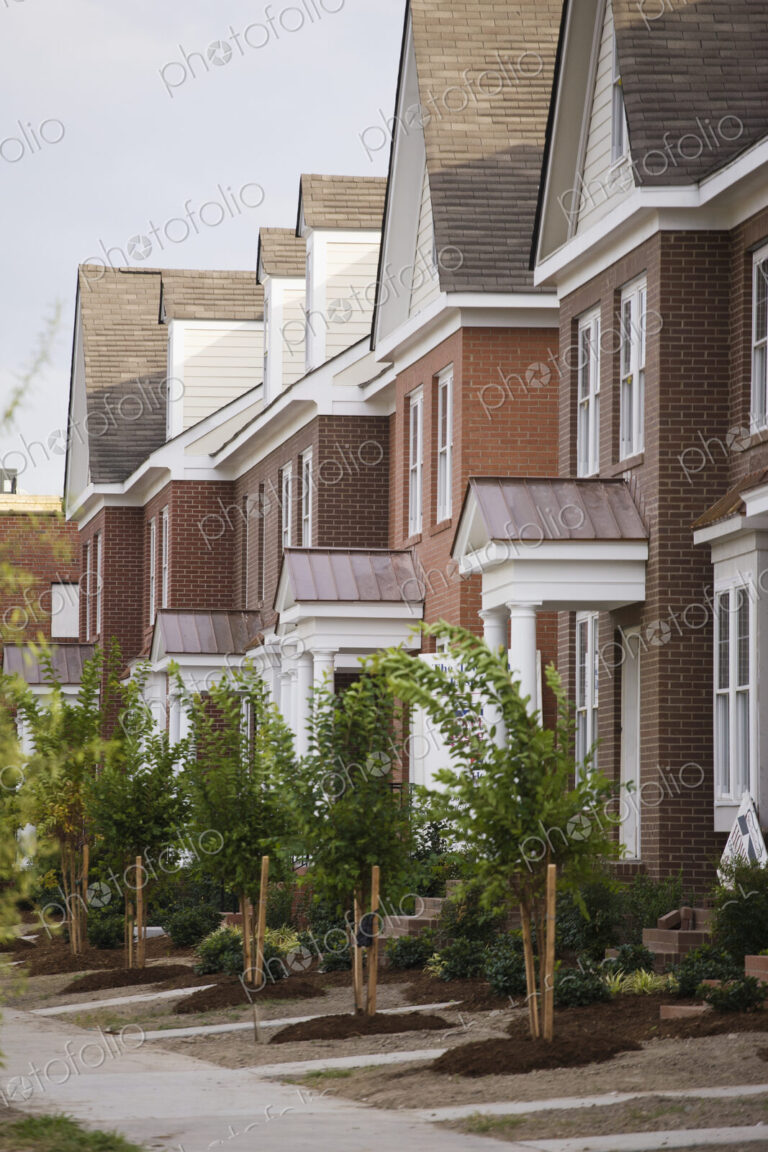 Rows Of New Townhomes