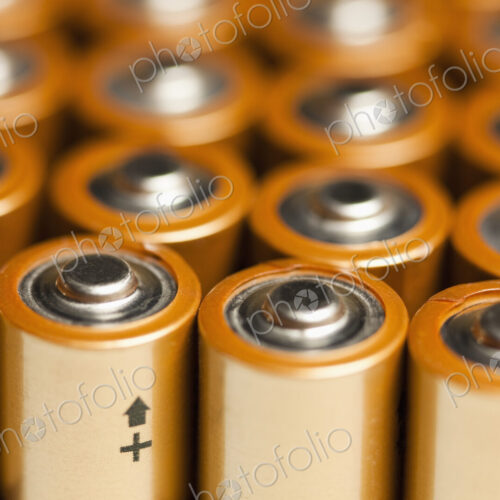 Rows of AA Batteries Rows of AA Batteries