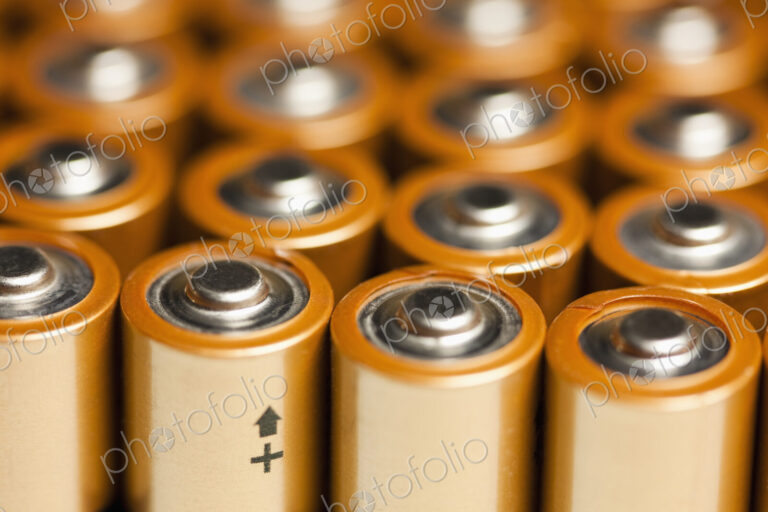 Rows of AA Batteries