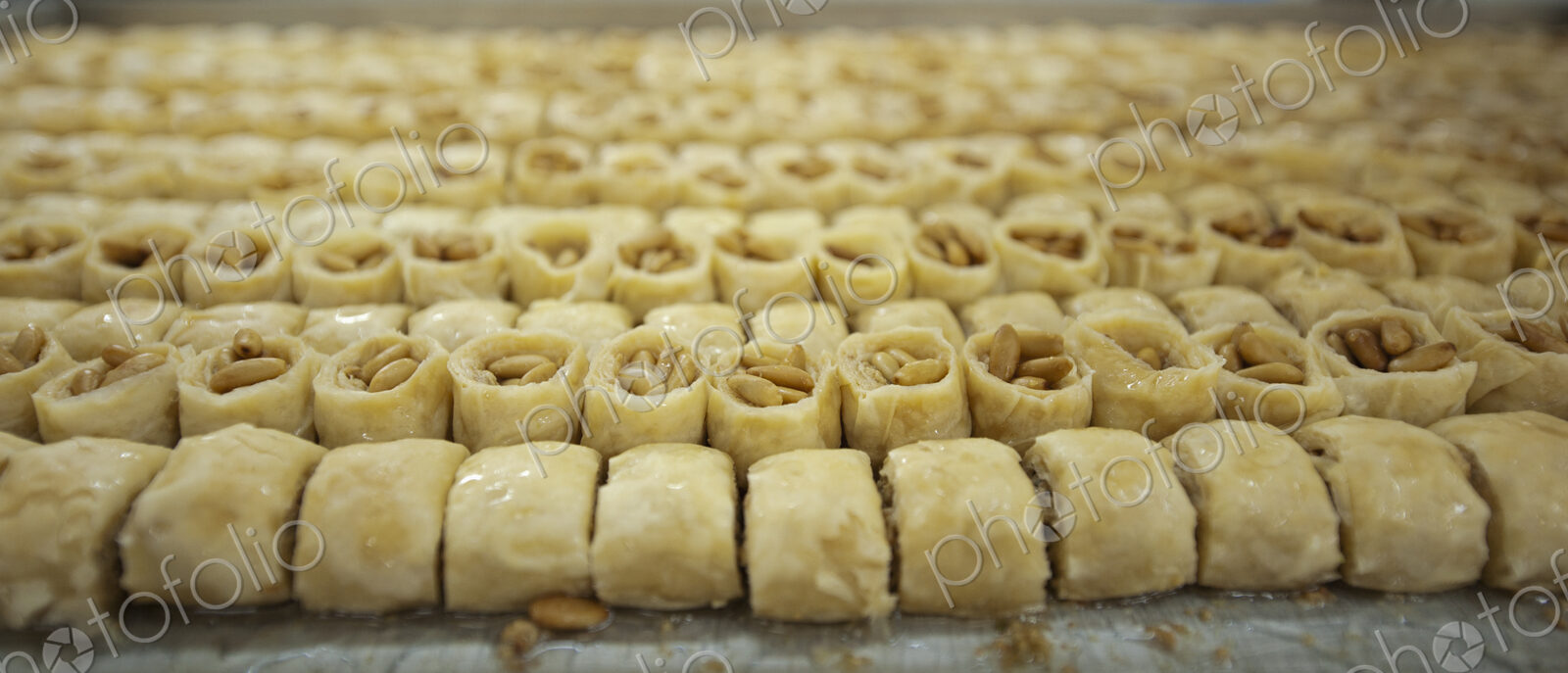 Rows of Baklava