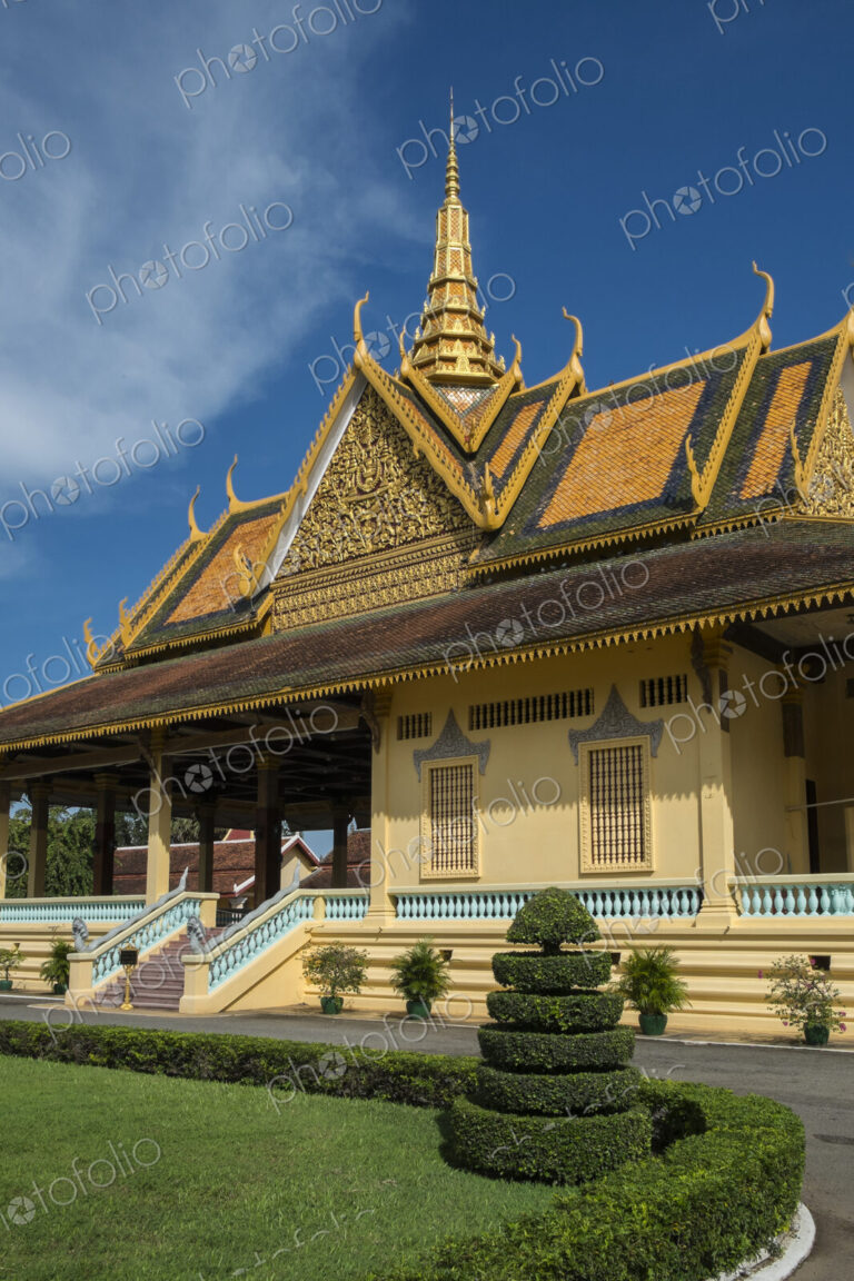 Royal Palace of Cambodia and courtyard, Phom Penh, Cambodia