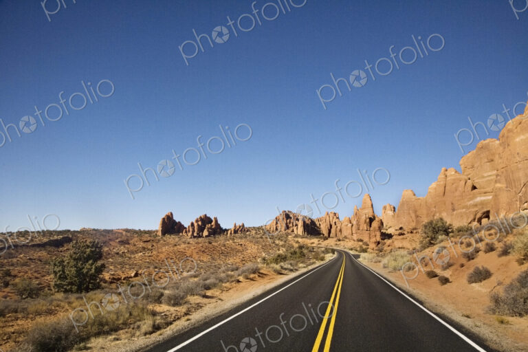 Rural desert highway.