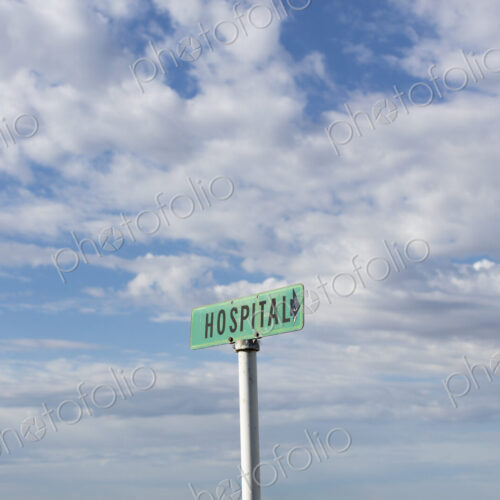 Rural hospital sign, Rural hospital sign,