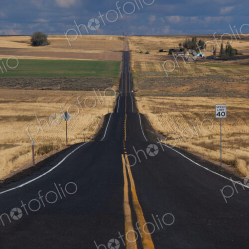 Rural road, Palouse, Washington, USA