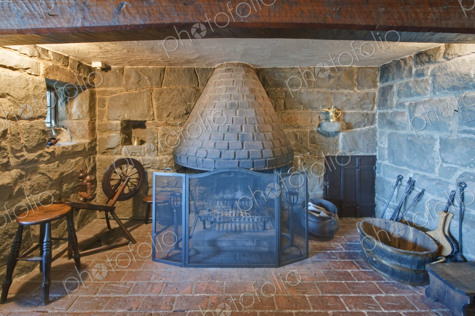 Rustic Fireplace