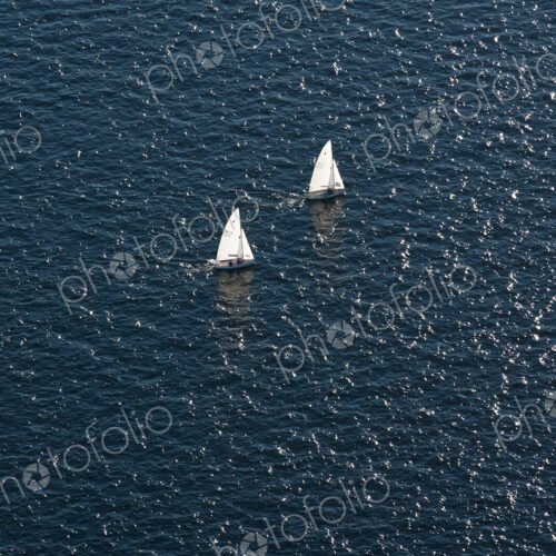 Sailboats in the Ocean