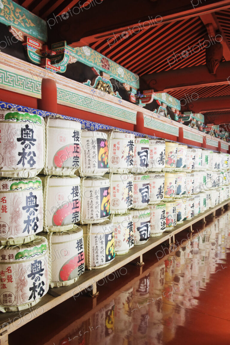 Sake Barrel Display