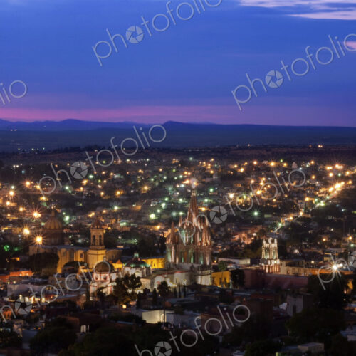 San Miguel de Allende at Twilight San Miguel de Allende at Twilight