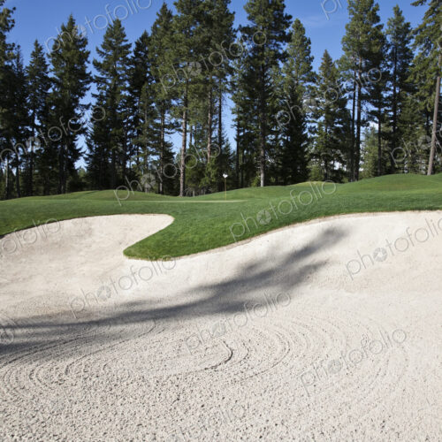 Sand Trap at a Golf Course Sand Trap at a Golf Course