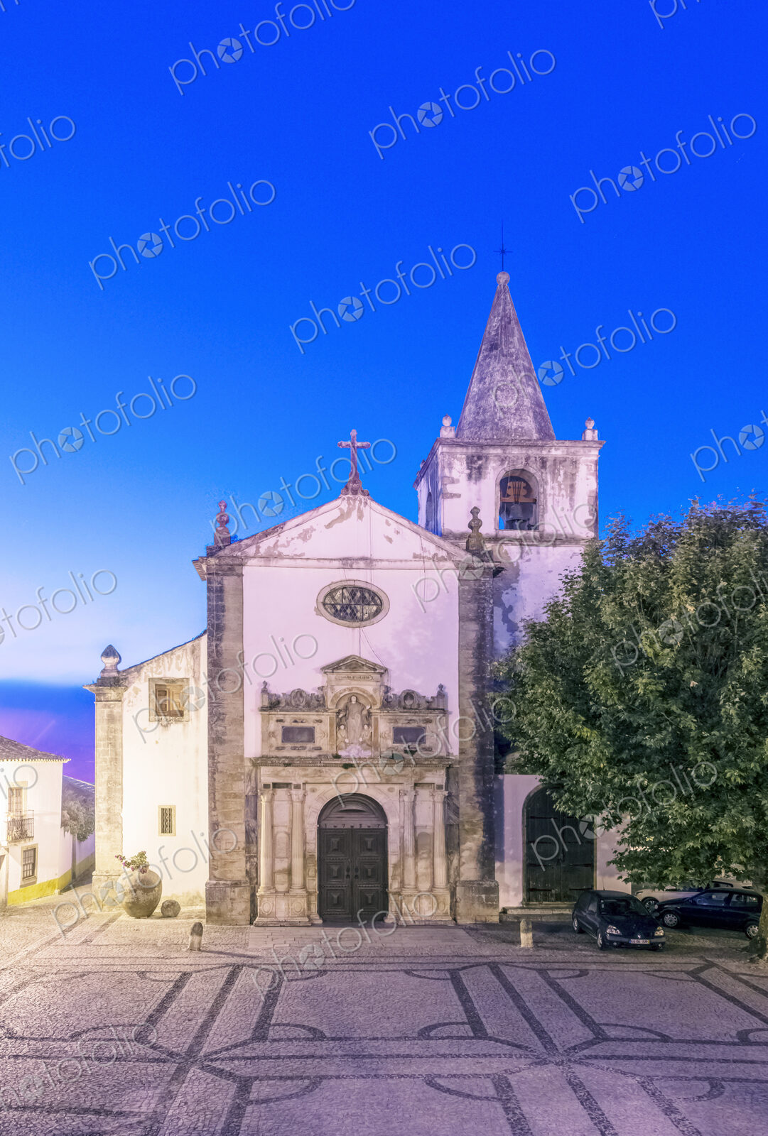 Santa Maria church at dusk.