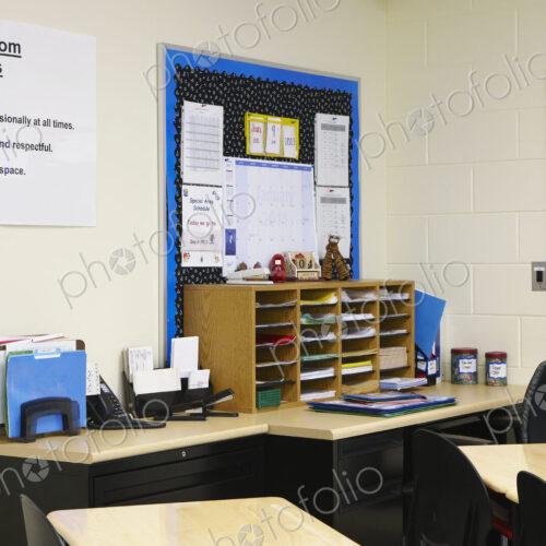 School Teacher's Desk