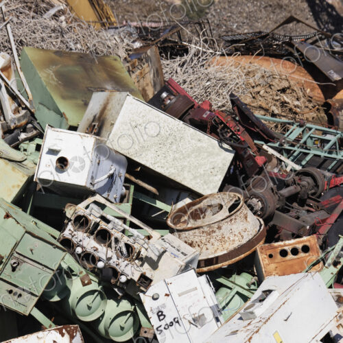 Scrap Metal in Scrap Yard