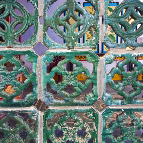 Screen of Glazed Ceramic Tiles Screen of Glazed Ceramic Tiles