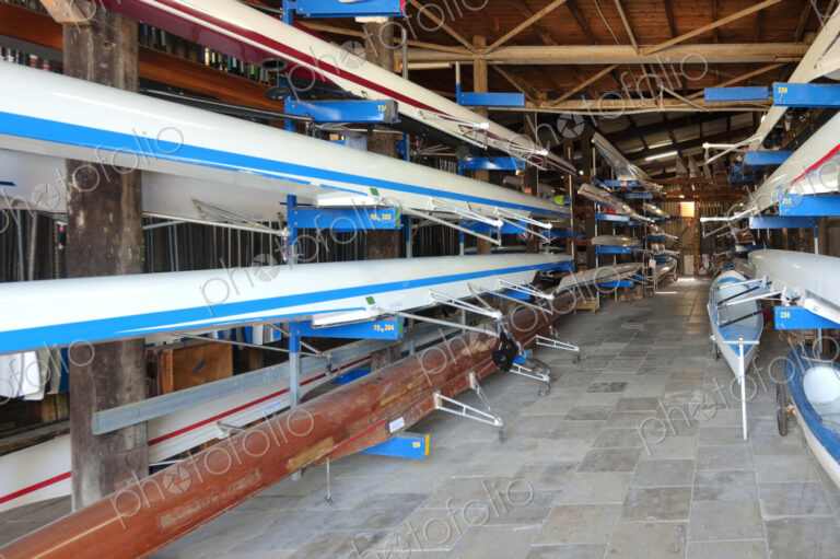 Sculling Shells On Racks