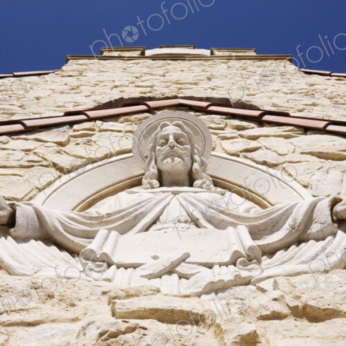Sculpture of Jesus in Chapel Exterior Sculpture of Jesus in Chapel Exterior