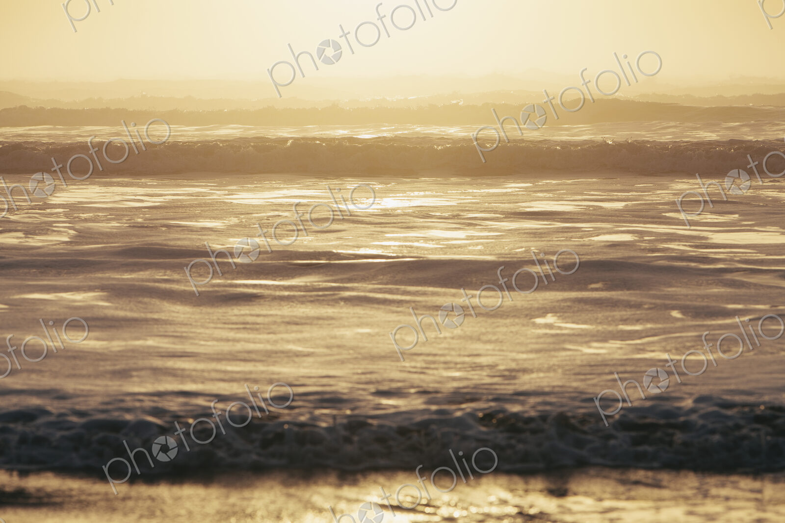 Seascape at dusk, Waves breaking on the shore. Tidal zone. Off the shores of the…