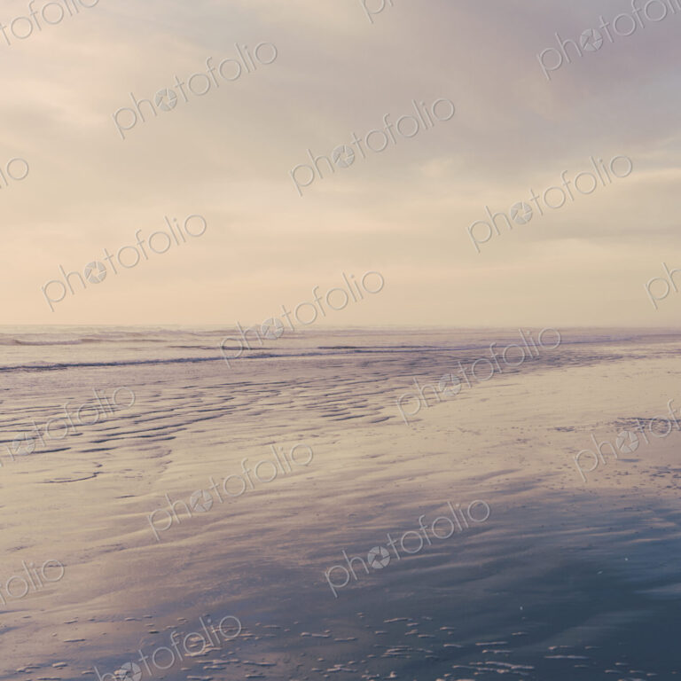 Seascape at dusk off the shores of the Olympic National Park coastline. Ripples on the…