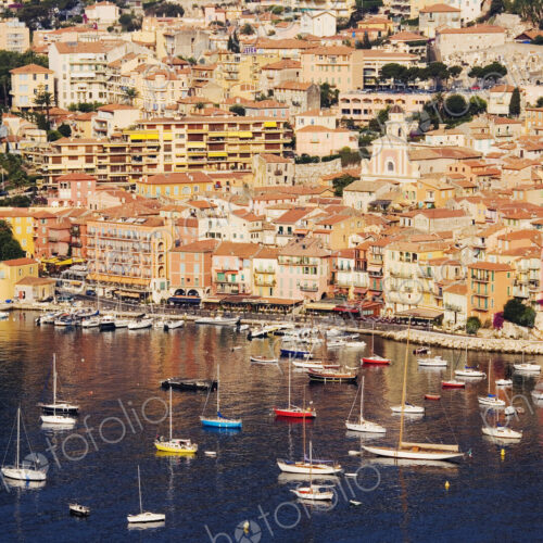 Seaside Town of Villefranche sur Mer in Southern France