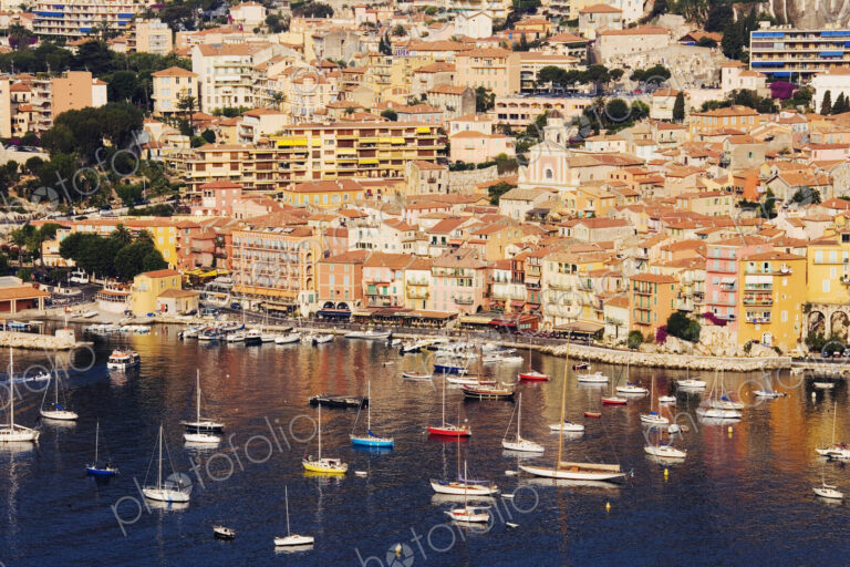 Seaside Town of Villefranche sur Mer in Southern France