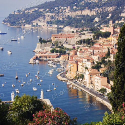 Seaside Town of Villefranche sur Mer in Southern France