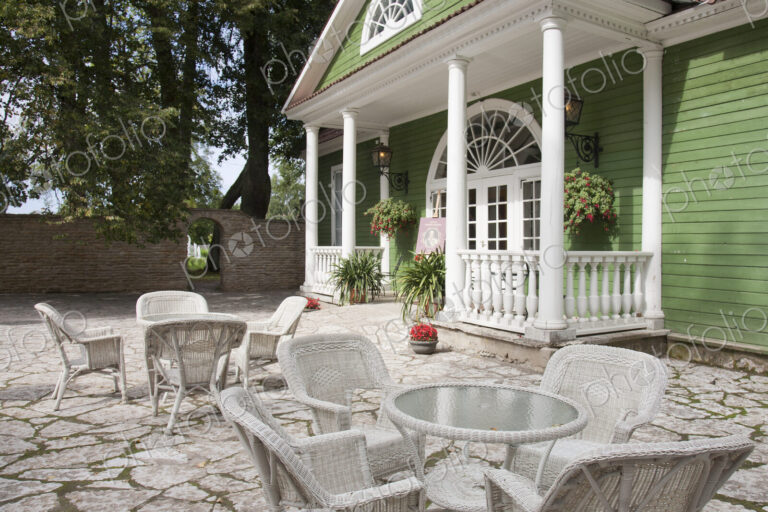 Seating Area Outside a Residence