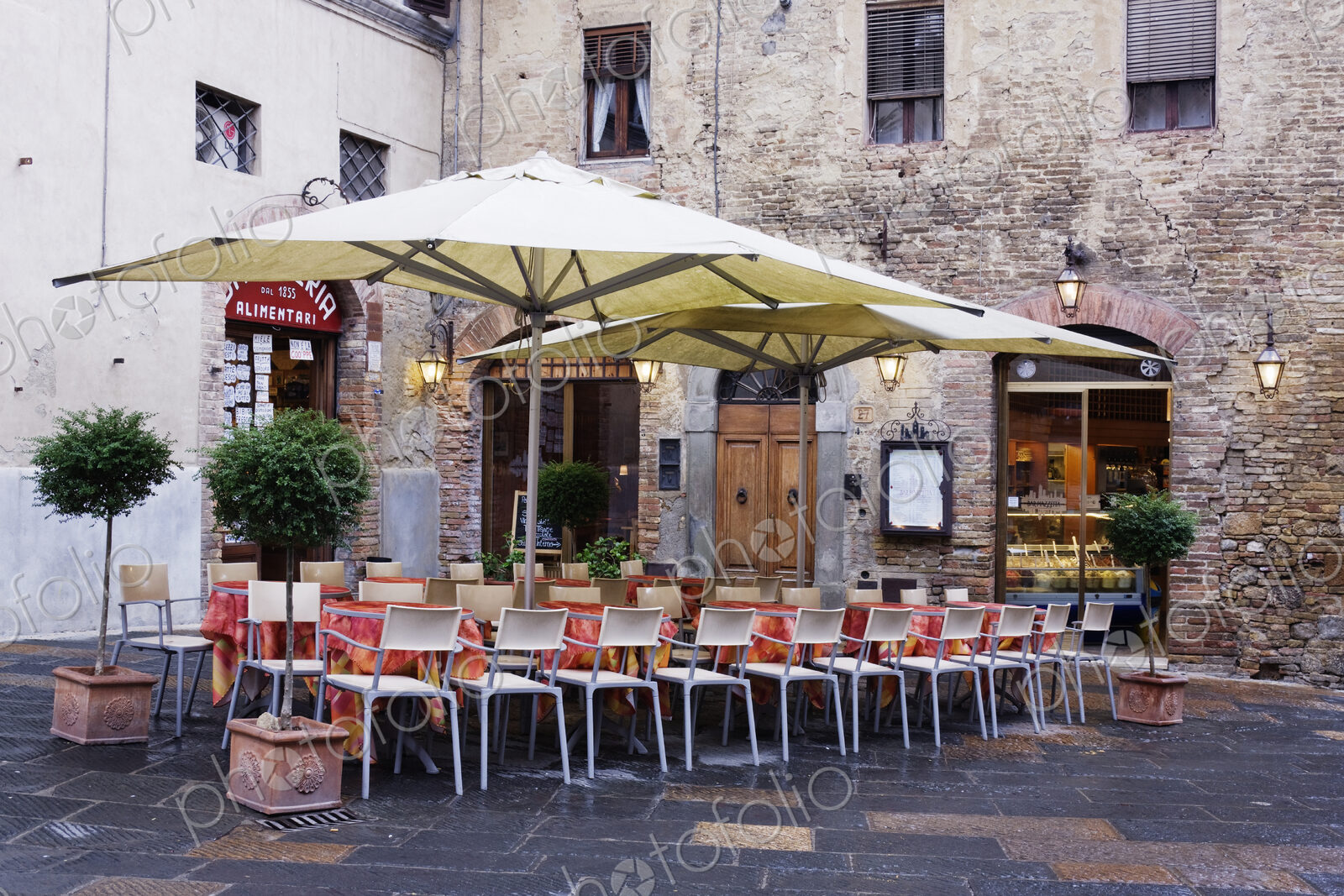 Seating at Outdoor Cafe