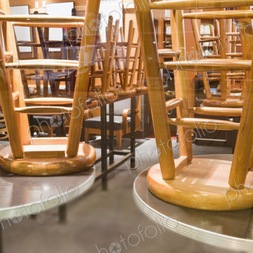 Seating in a Business Closed for the Night Seating in a Business Closed for the Night