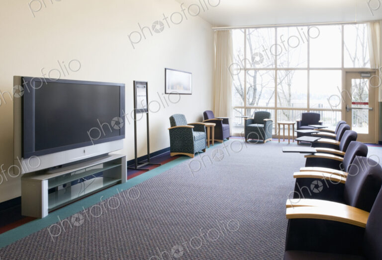 Seats and television in lounge
