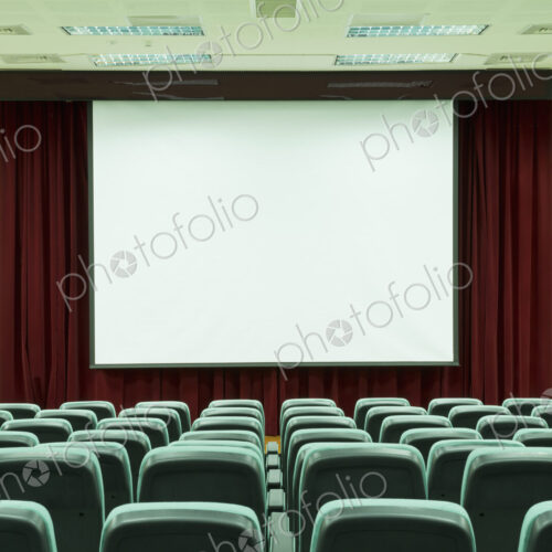 Seats in empty auditorium Seats in empty auditorium
