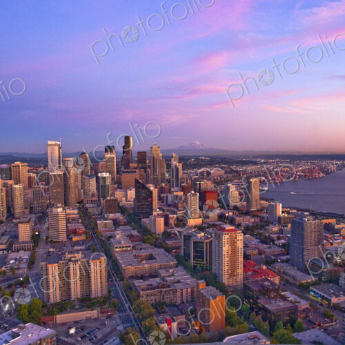 Seattle Skyline At Dusk Seattle Skyline At Dusk